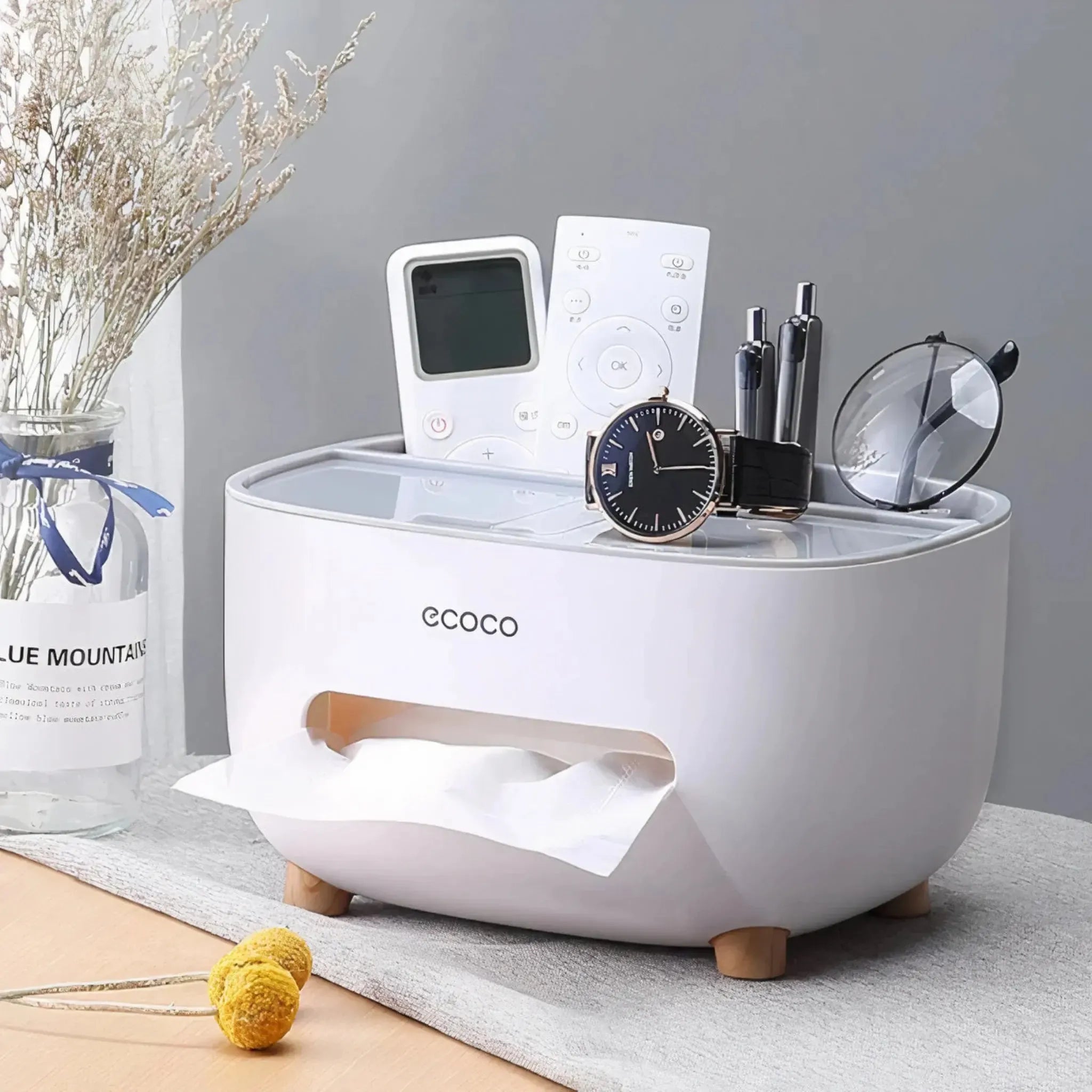 Luxury Tissue Box Organizer β Elegant Multi-Functional Storage Case