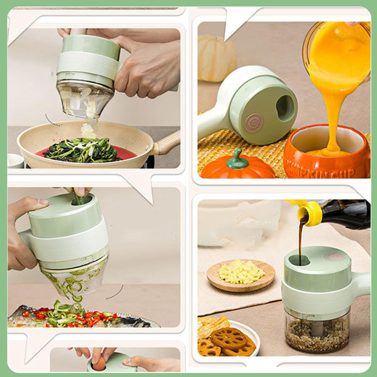Portable Electric Food Chopper β Mini USB Rechargeable Vegetable & Meat Cutter