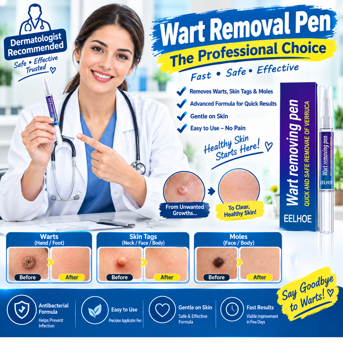 π©Ή Wart Remover Gel Pen β Complete Shopify Product Listing